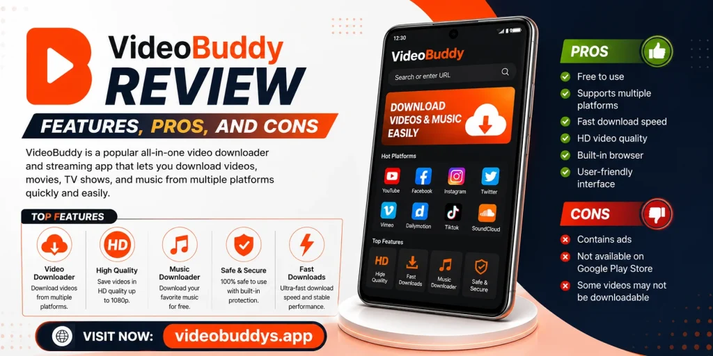 VideoBuddy Review: Features, Pros, and Cons